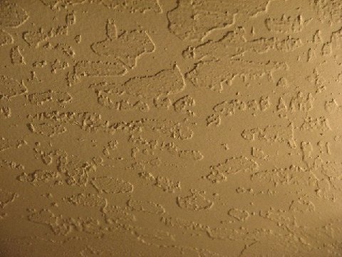 Example of knockdown texture on wall